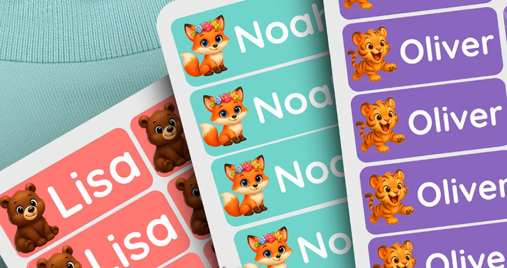 name labels